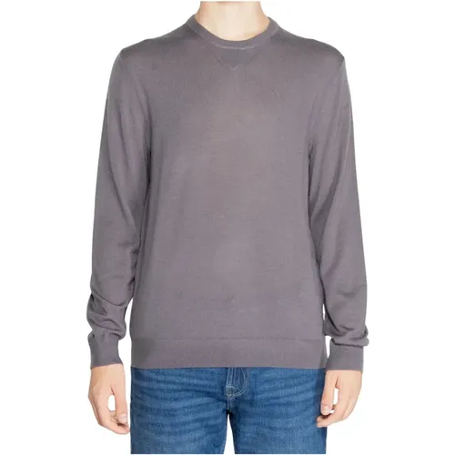 Graue Pullover Kollektion , Herren, Größe: L - Armani Exchange - Modalova