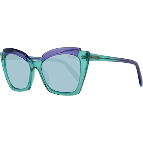 Grüne Cat Eye Sonnenbrille UV-Schutz , Damen, Größe: ONE Size - EMILIO PUCCI - Modalova