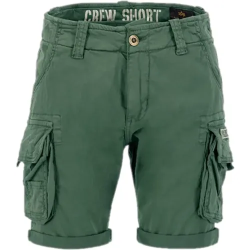 Vintage Cargo Crew Shorts , male, Sizes: W32, W34, W33 - alpha industries - Modalova