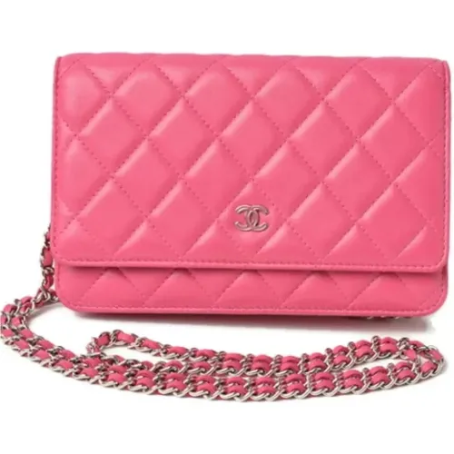 Rosa Leather Chain Wallet , female, Sizes: ONE SIZE - Chanel Vintage - Modalova