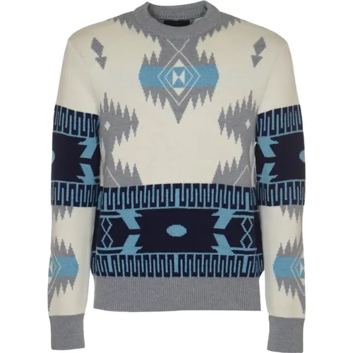 Icon Jacquard Sweater for Men , male, Sizes: M, XS - Alanui - Modalova