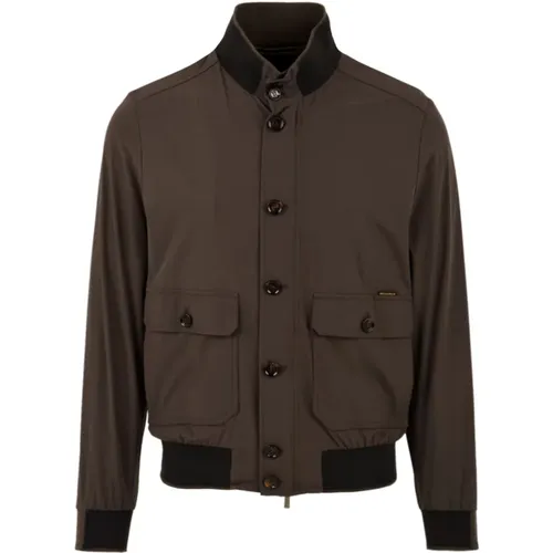 Carlos-KN Grey Jacket , male, Sizes: XL, L, 2XL - Moorer - Modalova