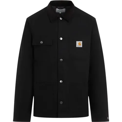 Schwarzer Michigan Mantel , Herren, Größe: S - Carhartt WIP - Modalova