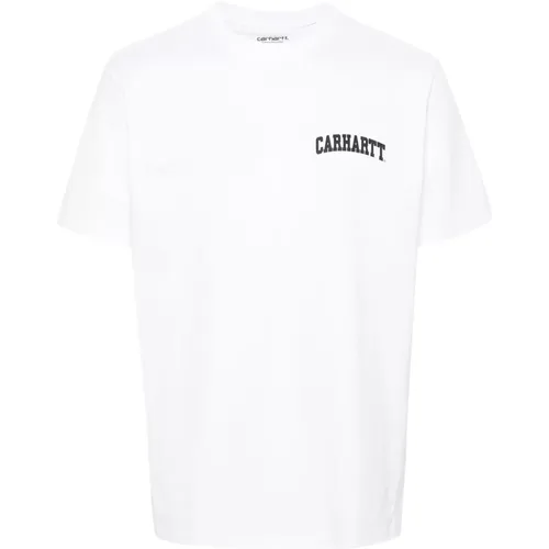 Ss University Script T Shirt , male, Sizes: M, L - Carhartt WIP - Modalova