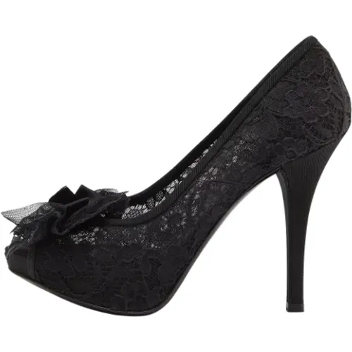 Pre-owned Lace heels , female, Sizes: 3 UK - Dolce & Gabbana Pre-owned - Modalova