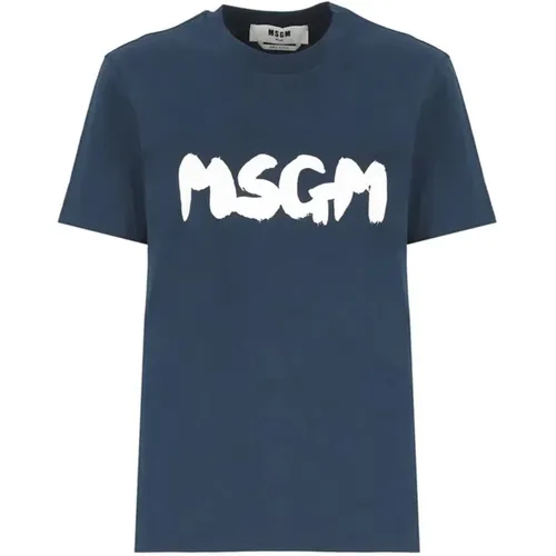 T-Shirts , Damen, Größe: L - Msgm - Modalova