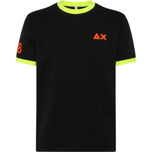 Premium Logo T-Shirt Upgrade für Männer , Herren, Größe: S - Sun68 - Modalova