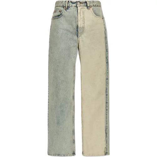 Jeans mit Logo , Damen, Größe: W28 - MM6 Maison Margiela - Modalova