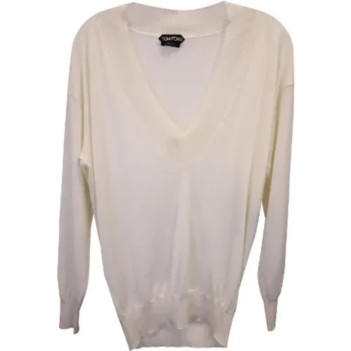 Pre-owned Wool tops , female, Sizes: M - Tom Ford Pre-owned - Modalova