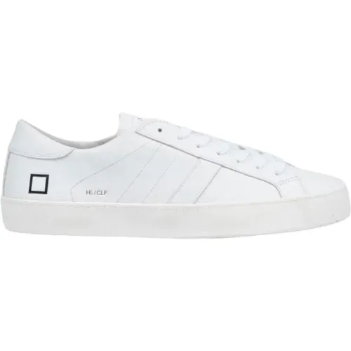 Weiße Leder Low Top Sneakers - D.a.t.e. - Modalova