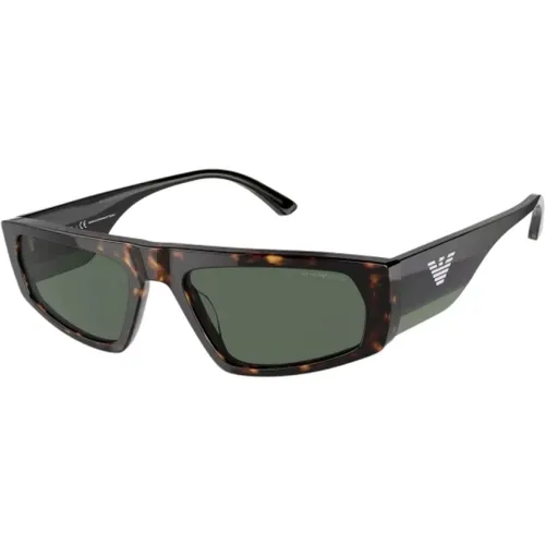 Braune Unisex Sonnenbrille aus Azetat - Emporio Armani - Modalova