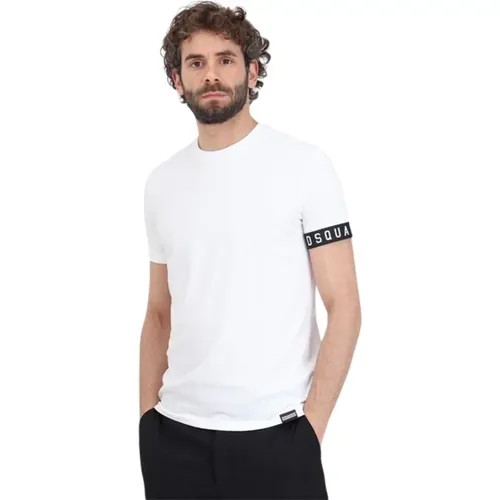 Taped T-Shirt Weiß Sommer Must-Have - Dsquared2 - Modalova