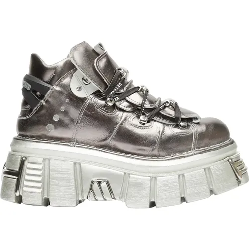 Metallic Leder Plateau Sneakers - Vetements - Modalova