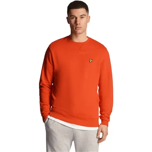 Crew Neck Sweatshirt Mid Layers , Herren, Größe: L - Lyle & Scott - Modalova