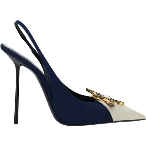 Sternverzierte Slingback-Pumps - Saint Laurent - Modalova