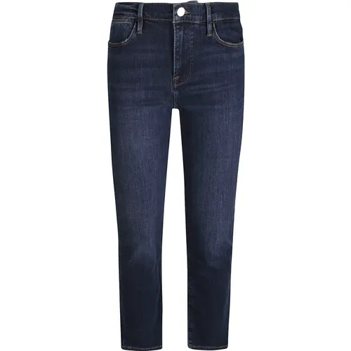 Hohe Gerades Jeans für moderne Frauen , Damen, Größe: W30 - Frame - Modalova