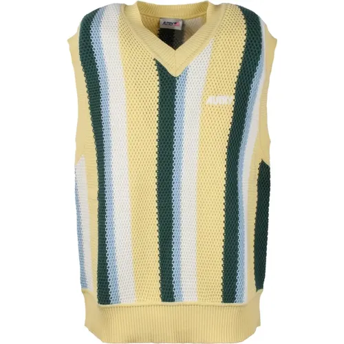 Cotton Knit Vest , male, Sizes: L, M, S, XL - Autry - Modalova