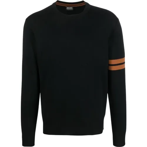 Schwarze Sweatshirts für Herren Aw23 - Ermenegildo Zegna - Modalova