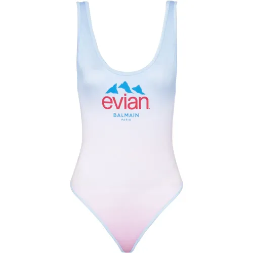 X Evian - Einteiliger Badeanzug , Damen, Größe: 2XS - Balmain - Modalova
