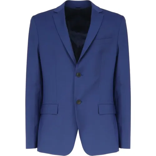 Elastic Wool Jacket with Lapels , male, Sizes: L, M - Calvin Klein - Modalova