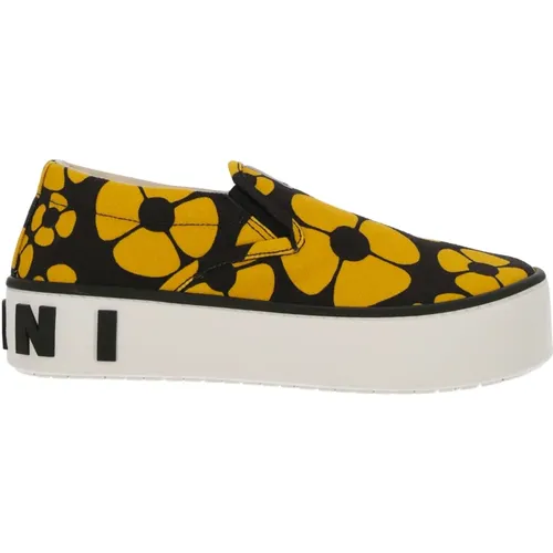 Womens Shoes Sneakers Black Ss23 , female, Sizes: 3 UK, 4 UK, 7 UK - Marni - Modalova