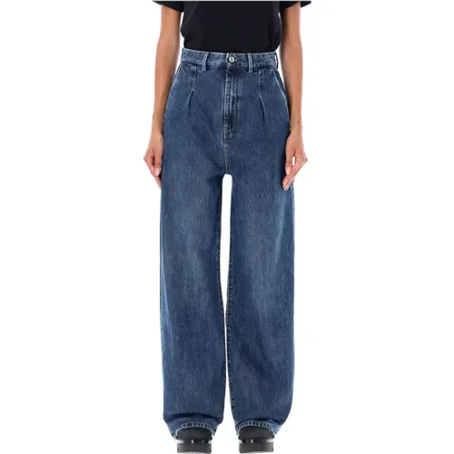 Wide Attu Denim Jeans , female, Sizes: W25, W24 - Loulou Studio - Modalova