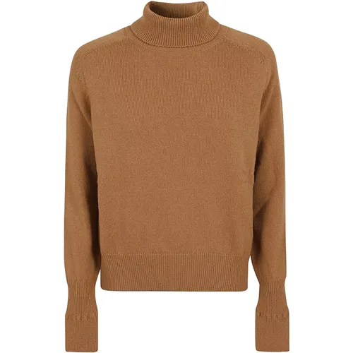 Tobacco Polo Neck Jumper , Damen, Größe: S - Victoria Beckham - Modalova