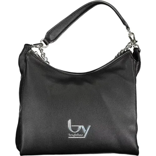 Schwarze Polyurethan-Handtasche mit abnehmbaren Griffen und verstellbarem Riemen , Damen, Größe: ONE Size - Byblos - Modalova