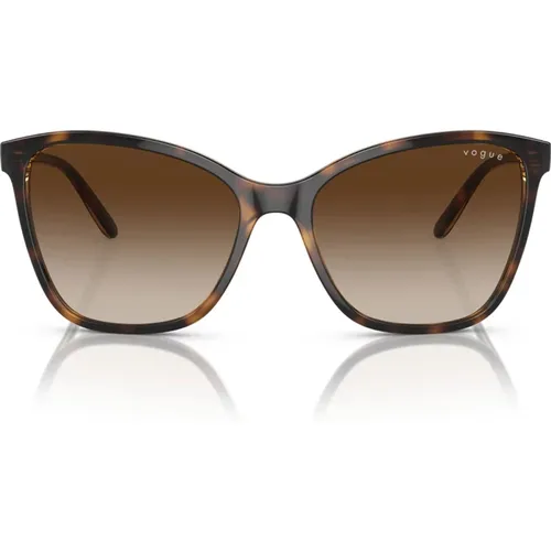 Oversized Gradient Sunglasses , female, Sizes: 56 MM - Vogue - Modalova