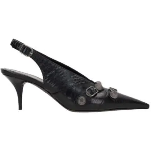 Studded Slingback Heels , female, Sizes: 5 UK, 5 1/2 UK, 6 UK - Balenciaga - Modalova