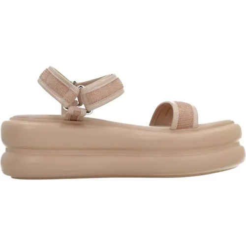 Stilvolle Flache Sandalen für den Sommer , Damen, Größe: 39 EU - Liu Jo - Modalova