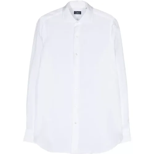 Cotton Linen Blend Shirt , male, Sizes: 4XL, XL, S, L, 5XL, M, 3XL, 2XL - Finamore - Modalova