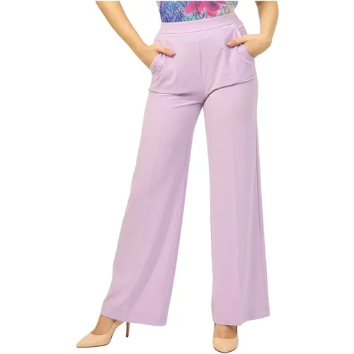 Lilac Palazzo Trousers , female, Sizes: L, M, S, XS - PATRIZIA PEPE - Modalova