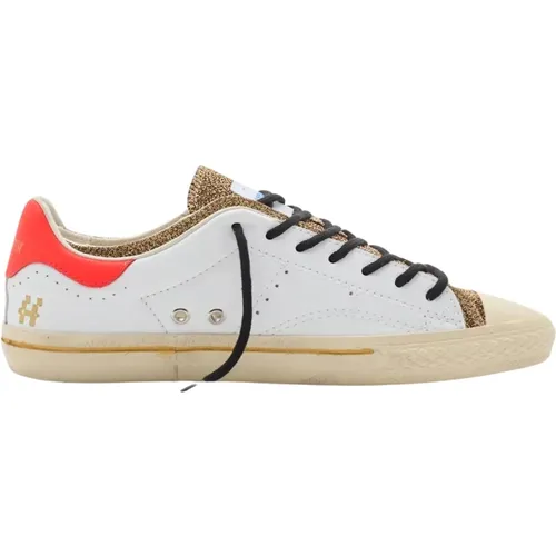 Leather Low Top Sneakers , female, Sizes: 3 UK - Hidnander - Modalova