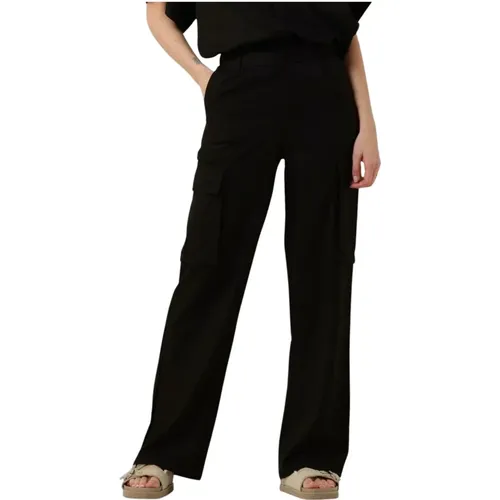 Schwarze Cargo Hose für Damen , Damen, Größe: XL - ALIX The Label - Modalova