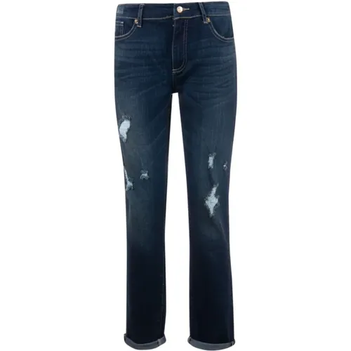 Indigo Denim 5 Taschen Jeans , Damen, Größe: W25 - Armani Exchange - Modalova