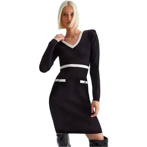 Damen V-Ausschnitt Kleid , Damen, Größe: XL - Liu Jo - Modalova