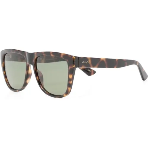 Gg1345S 003 Sonnenbrille,Schwarze/Graue Sonnenbrille - Gucci - Modalova