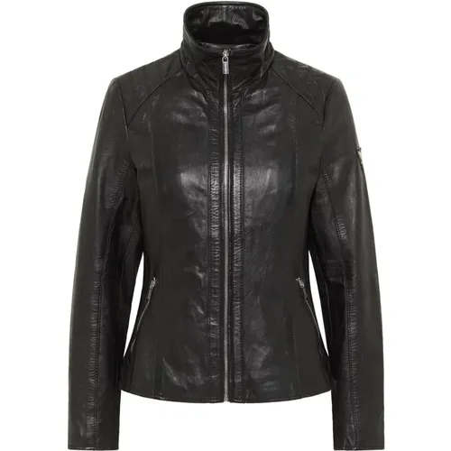 Raven Raven Leather Jacket - Unique Design , female, Sizes: 2XL, L, XL, M, S - carlo colucci - Modalova