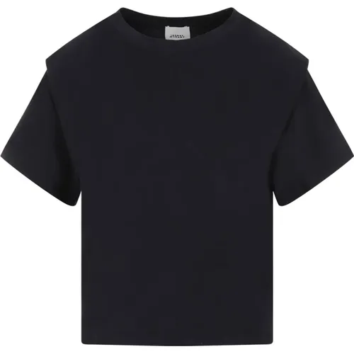 Schwarzes Baumwoll-Zelitos T-Shirt , Damen, Größe: M - Isabel marant - Modalova