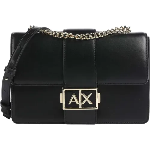 Elegant Shoulder Bag with Removable Strap , female, Sizes: ONE SIZE - Armani Exchange - Modalova