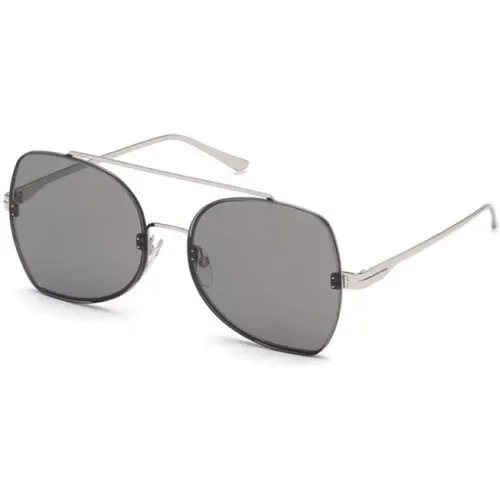 Sonnenbrille Ft0656 16A Silber Grau , Herren, Größe: 58 MM - Tom Ford - Modalova