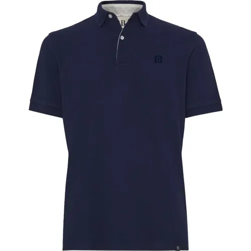 Regular Fit Baumwoll-Piqué-Poloshirt - Boggi Milano - Modalova