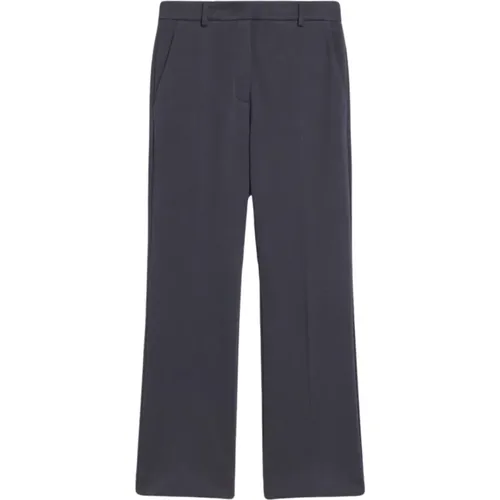 Blaue Cropped High Waist Hose - Max Mara Weekend - Modalova