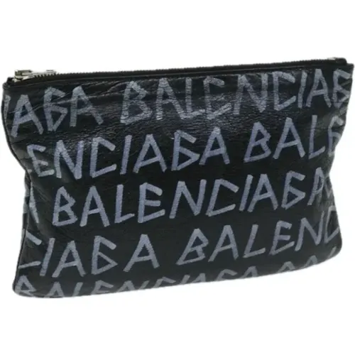 Pre-owned Leather clutches , female, Sizes: ONE SIZE - Balenciaga Vintage - Modalova