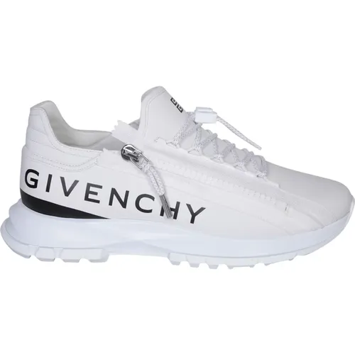 Weiße Sneakers mit gestepptem Lederdesign , Herren, Größe: 43 EU - Givenchy - Modalova