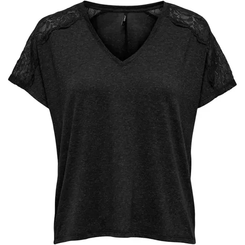 T-Shirt , Damen, Größe: L - Only - Modalova