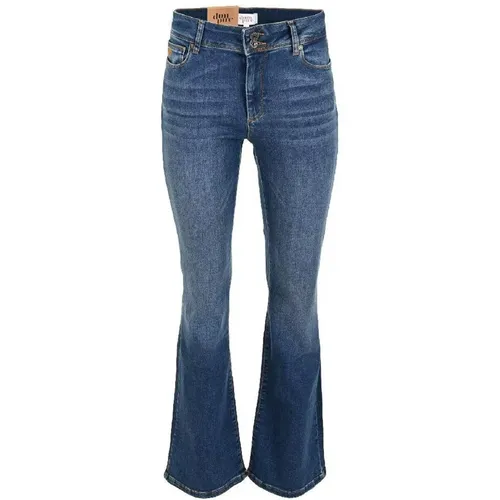 Flare Jeans Mid , Damen, Größe: W25 - DNM Pure - Modalova