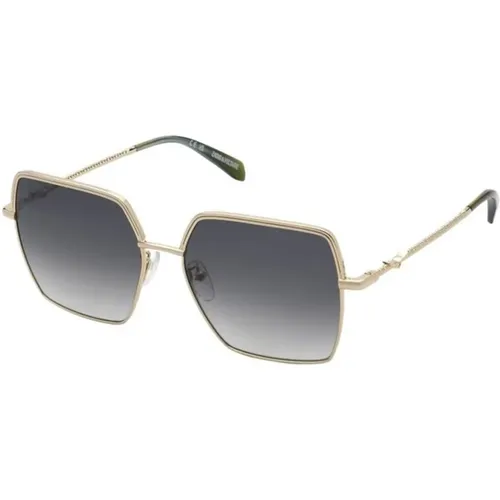 Rose Gold Sunglasses Smoke Gradient Lens , unisex, Sizes: 56 MM - Zadig & Voltaire - Modalova