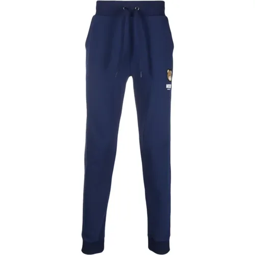 Teddy Bear Logo Trousers , male, Sizes: M, XL, 2XL, L - Moschino - Modalova